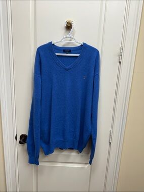 Gant Men’s Cobalt Blue V-Neck Sweater